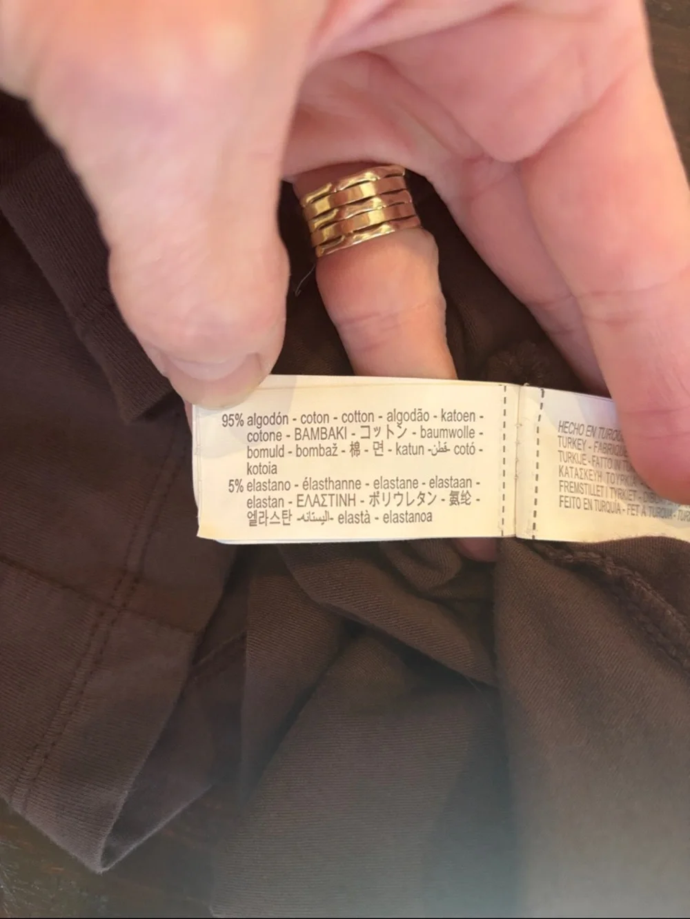 Zara Short Sleeve Tee in Chocolate Brown - Picture 6 of 7